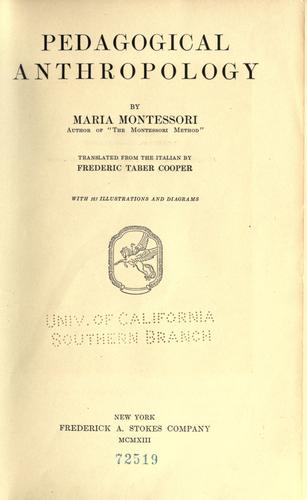Pedagogical anthropology