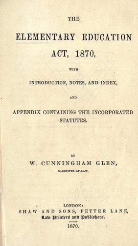 Elementary Education Act, 1870