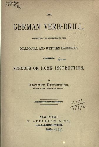 German verb-drill