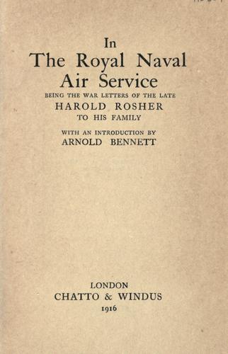 In the Royal Naval Air Service