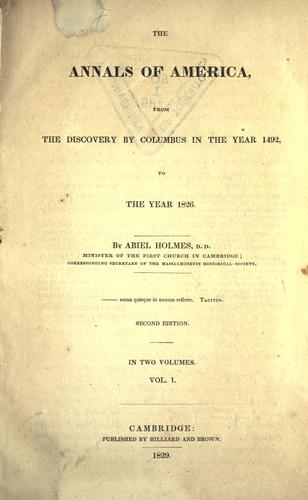 The annals of America