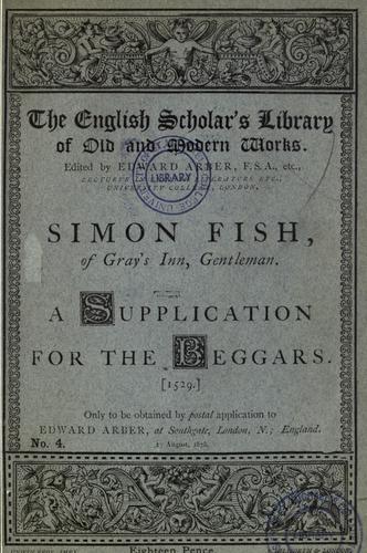 (Simon Fish, of Gray's Inn, gentleman.)