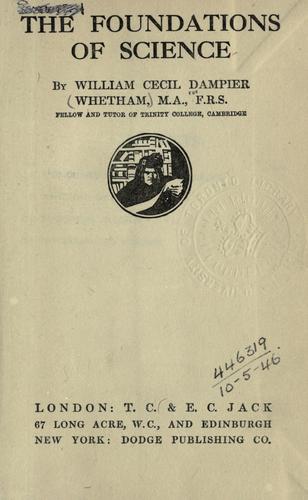 The foundations of science