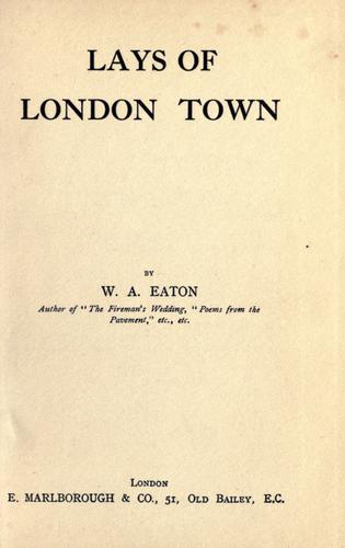 Lays of London Town