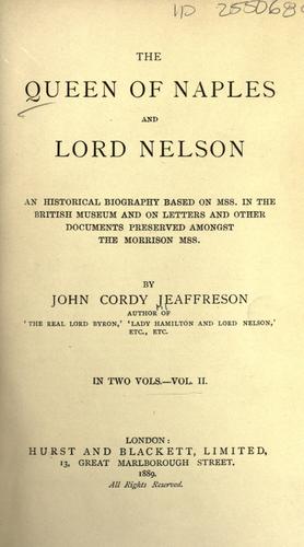 The Queen of Naples and Lord Nelson