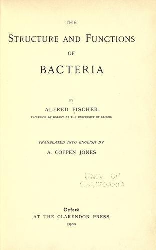 The structure and functions of bacteria