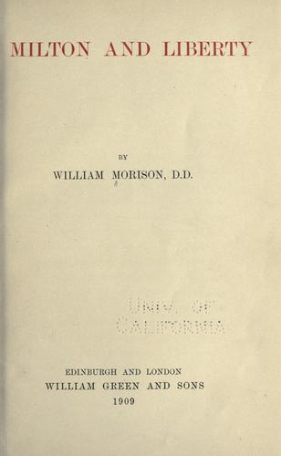 Milton and liberty