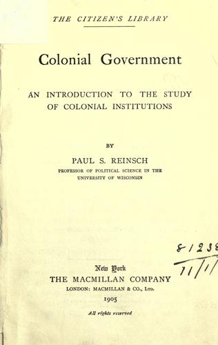 Colonial government