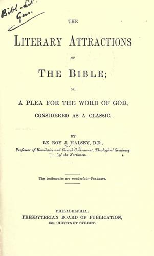 Literary attractions of the Bible