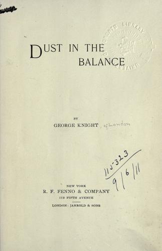 Dust in the balance