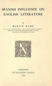Spanish influence on English literature