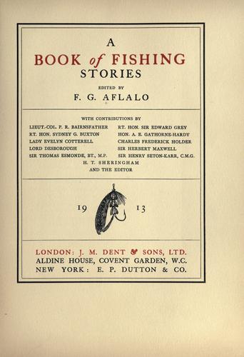 A book of fishing stories
