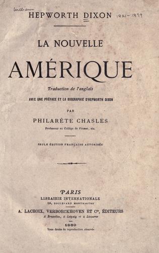 La nouvelle Am©Øerique