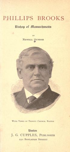 Phillips Brooks, bishop of Massachusetts