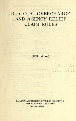 R.A.O.A. overcharge and agency relief claim rules