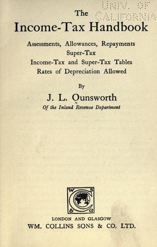 The income-tax handbook