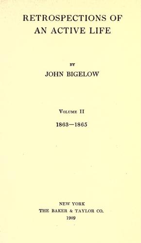 Retrospections of an active life