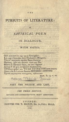 Pursuits of literature