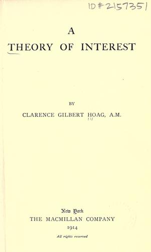 A theory of interest