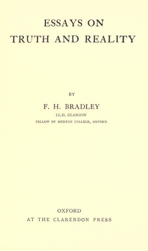 Essays on truth and reality