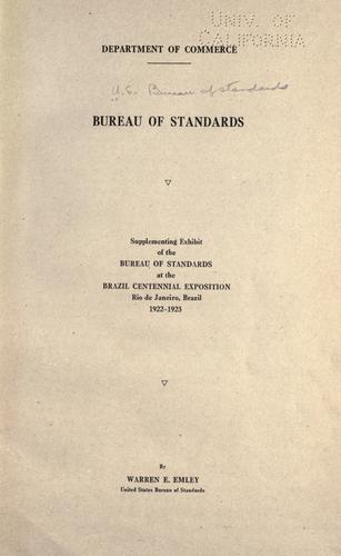 Bureau of Standards