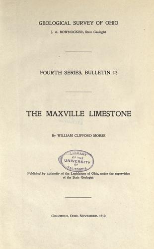 The Maxville limestone