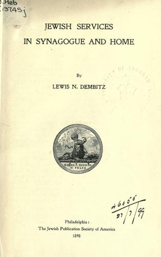 Jewish services in synagogue and home