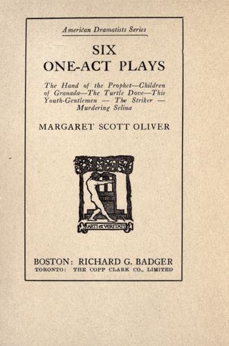 Six one-act plays