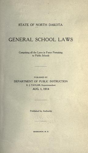 Laws, statutes, etc
