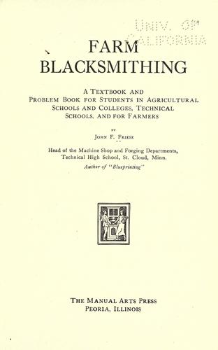 Farm blacksmithing