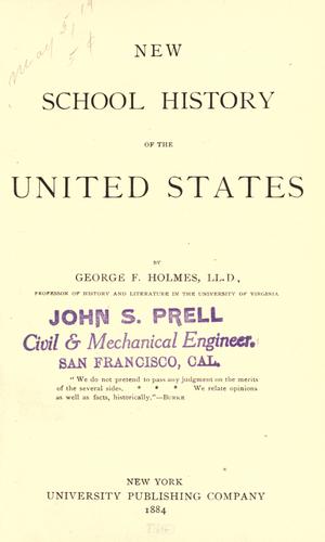 New school history of the United States of America