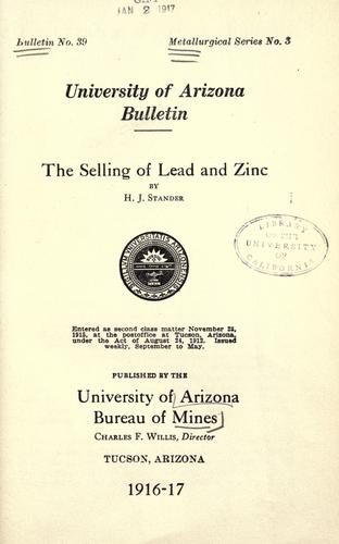The selling of lead and zinc