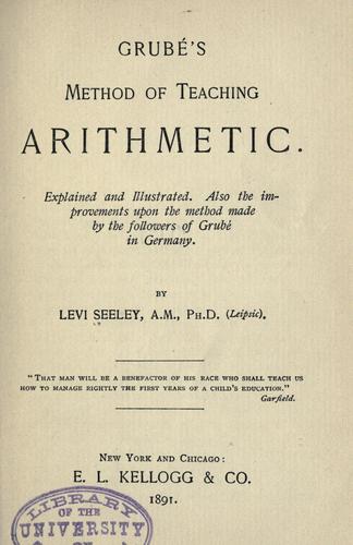 Grube's method of teaching arithmetic