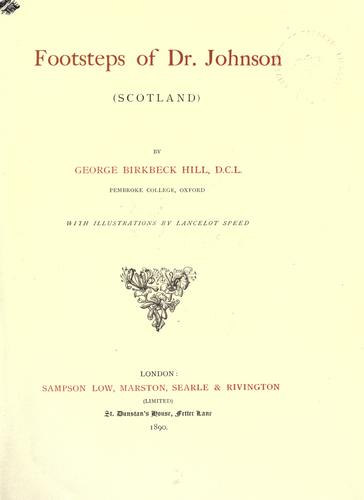 Footsteps of Dr. Johnson (Scotland)