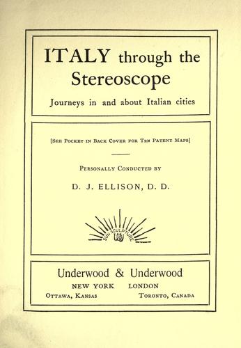 Italy through the stereoscope