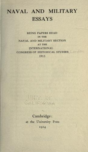 Naval and military essays