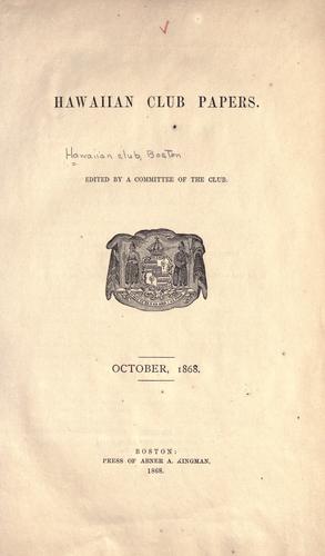 Hawaiian club papers
