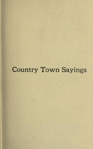 Country town sayings