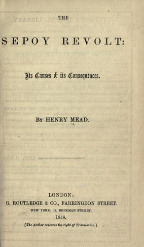 The Sepoy Revolt