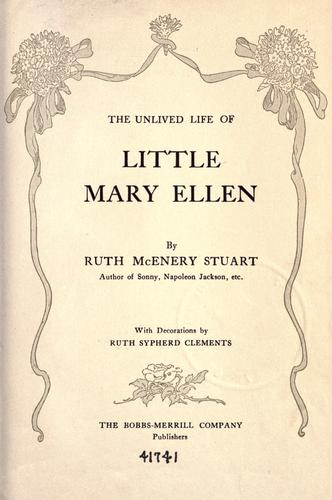 The unlived life of little Mary Ellen
