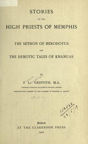 Stories of the High Priests of Memphis