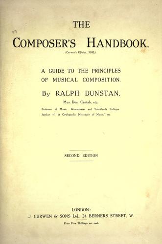 The composer's handbook