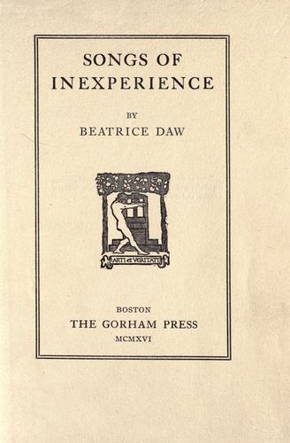 Songs of inexperience