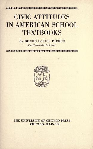 Civic attitudes in American school textbooks