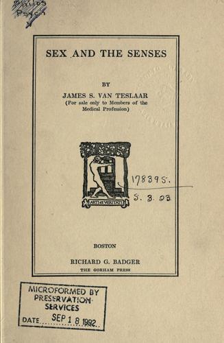 Sex and the senses