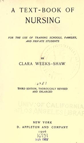 A text-book of nursing