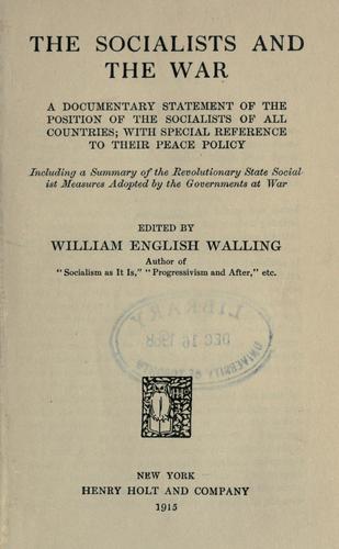 The socialists and the war