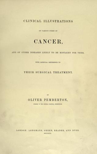 Clinical illustrations of various forms of cancer