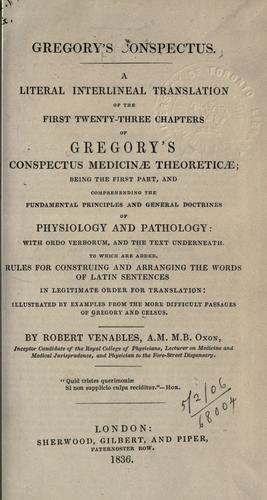 Gregory's Conspectus