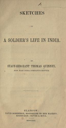 Sketches of a soldier's life in India